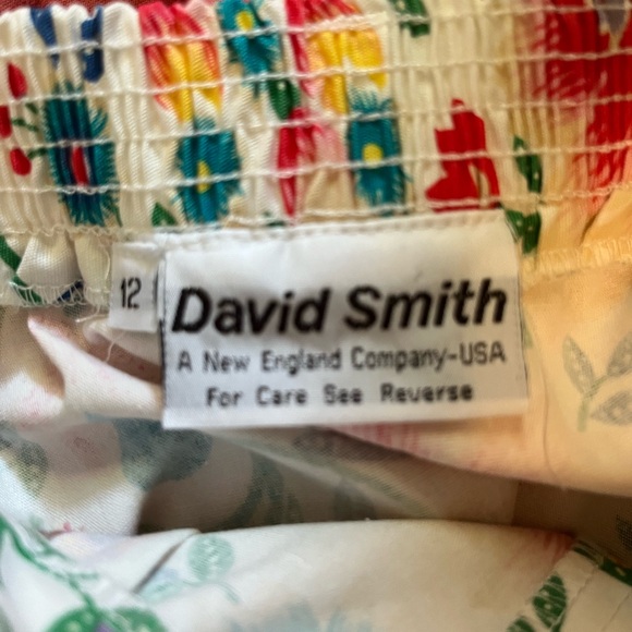 Vintage Deadstock David Smith floral midi skirt - Picture 5 of 7